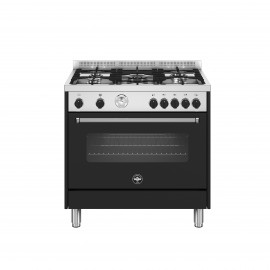 La Germania AMN96 5 G NE T Φούρνος Ηλεκτρικός με εστίες αερίου 90 cm Μαύρο